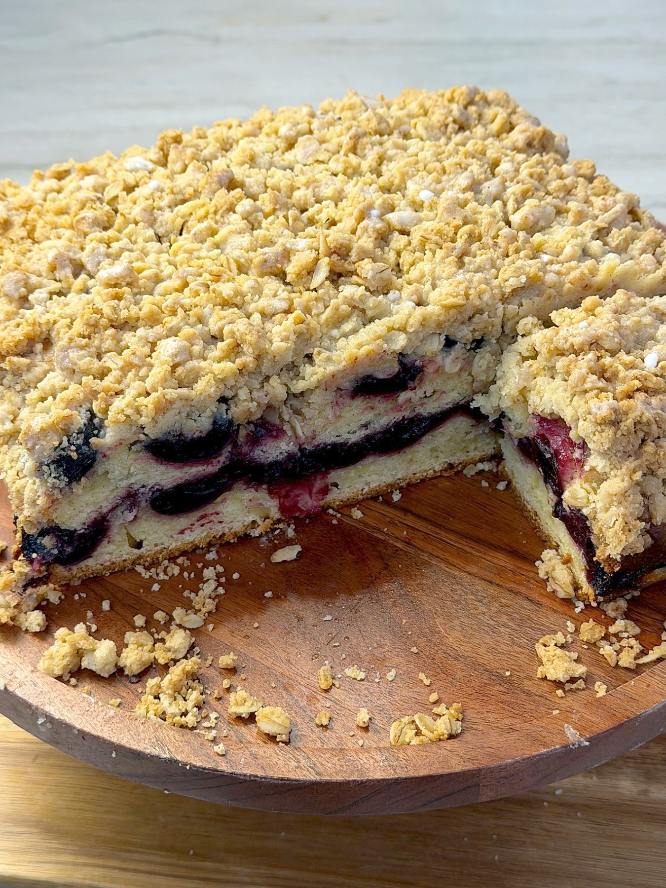 Cherry Crumble Yogurt Coffee Cake — 4