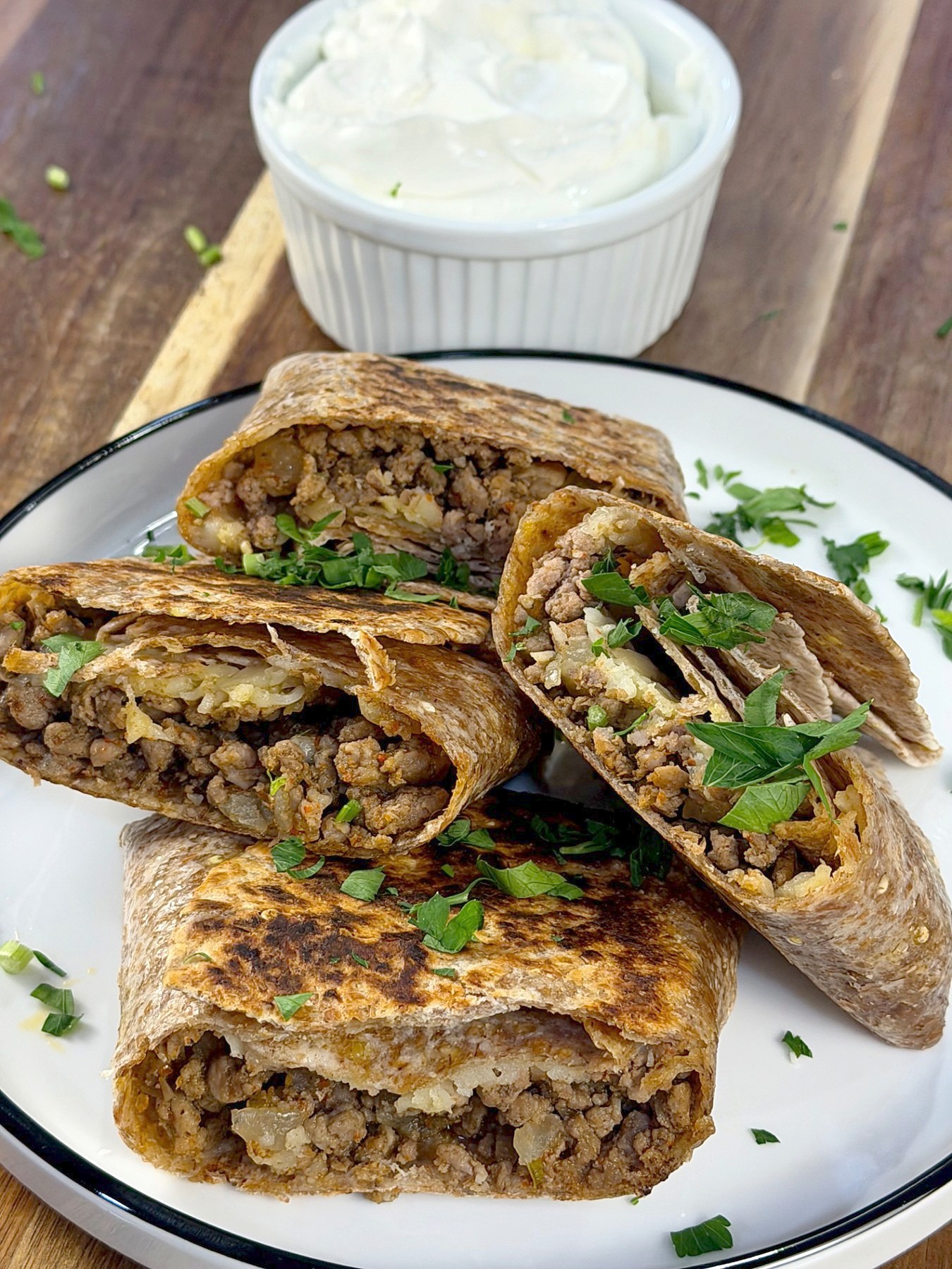 Crispy Loaded Meat Wraps
