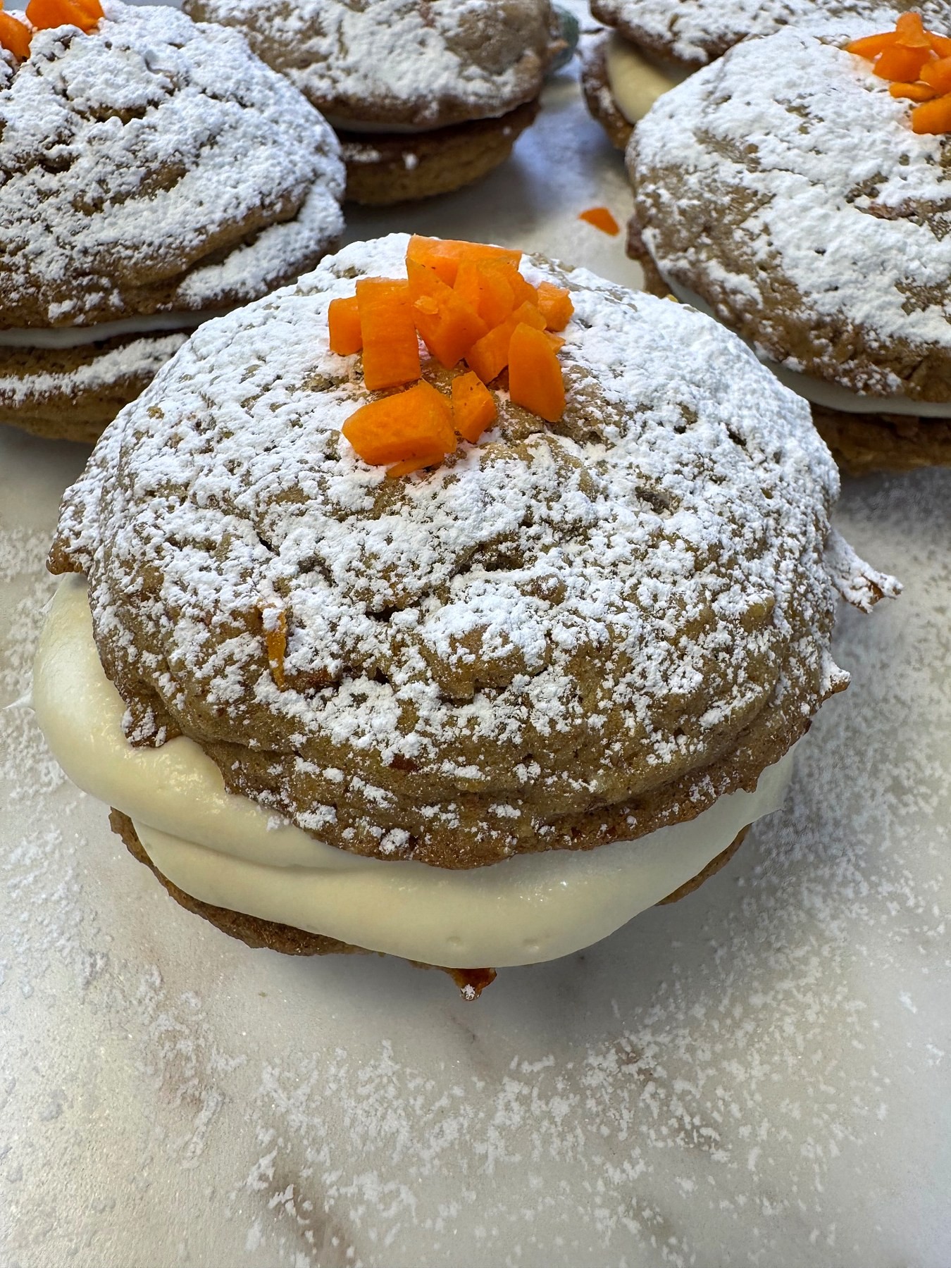 Carrot Cake Cookies with Cream Cheese Frosting — 3