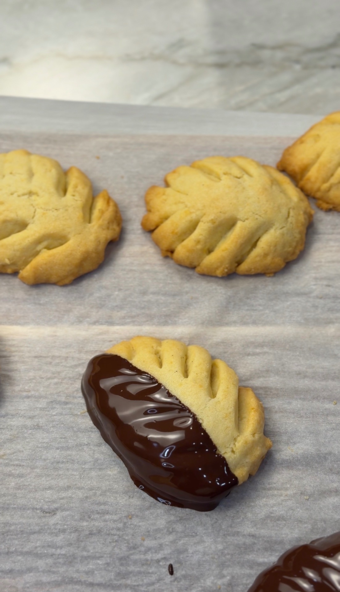 Chocolate-Dipped Childhood Butter Cookies — 6