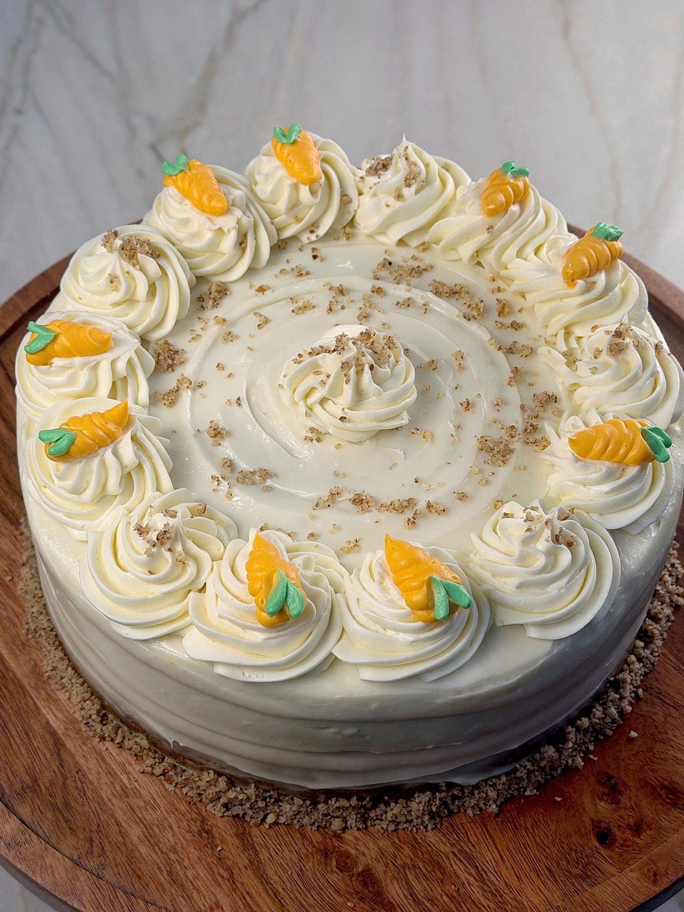 Moist Carrot Cake with Cream Cheese Frosting