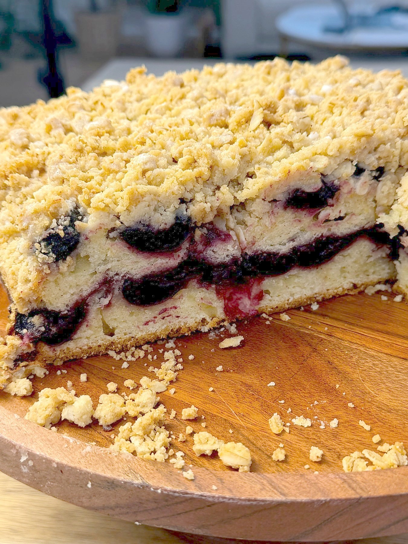 Cherry Crumble Yogurt Coffee Cake — 3