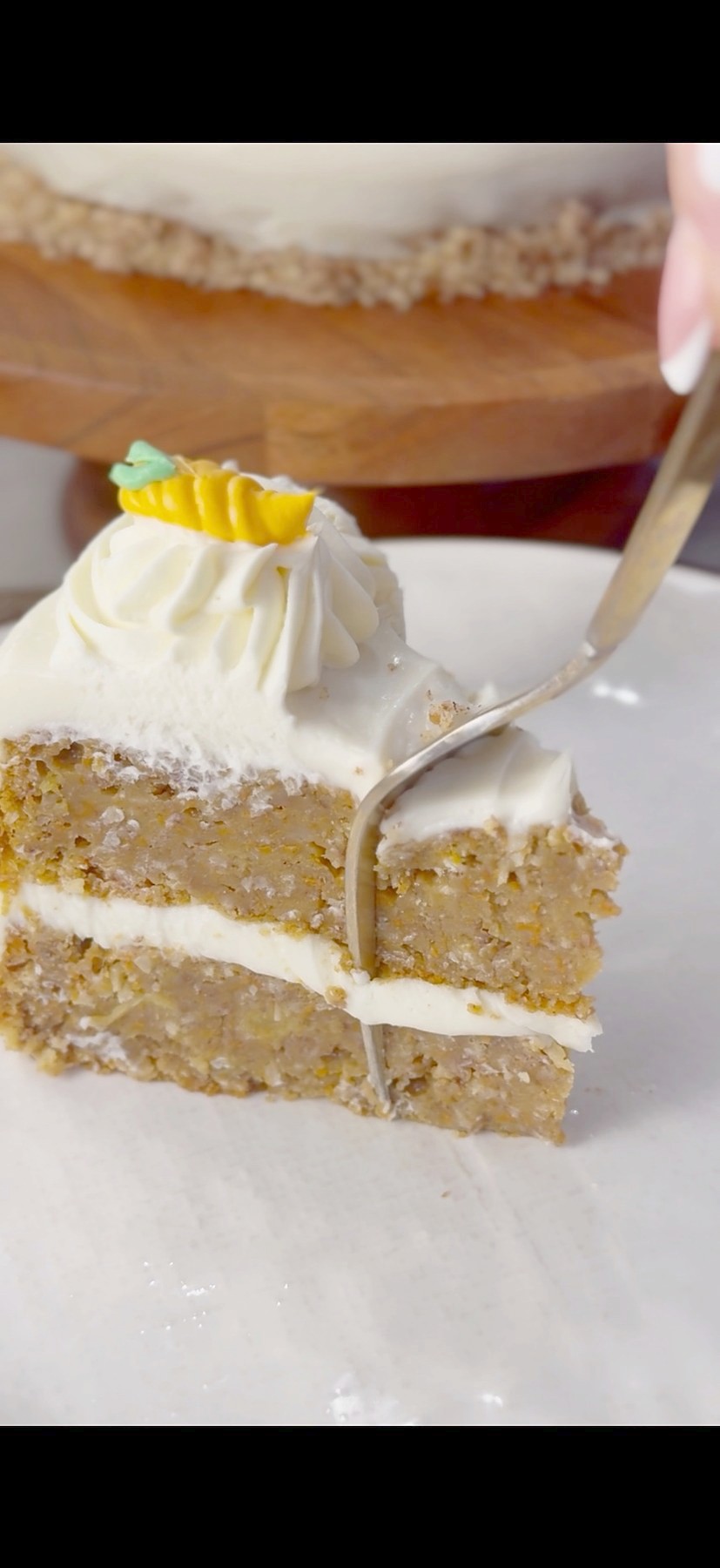 Moist Carrot Cake with Cream Cheese Frosting — 2