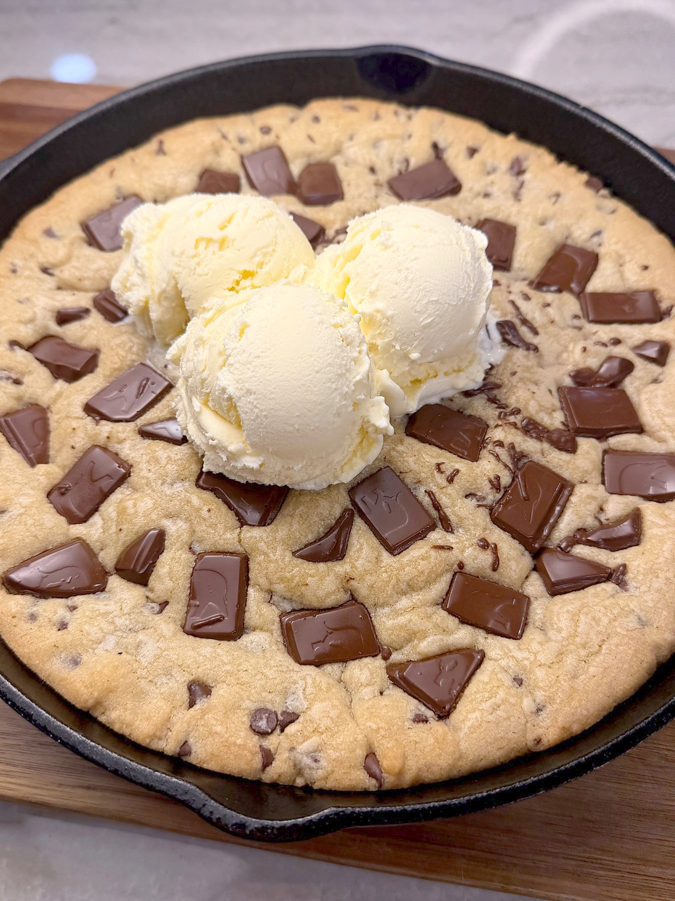 Cast Iron Chocolate Chip Skillet Cookie — 3