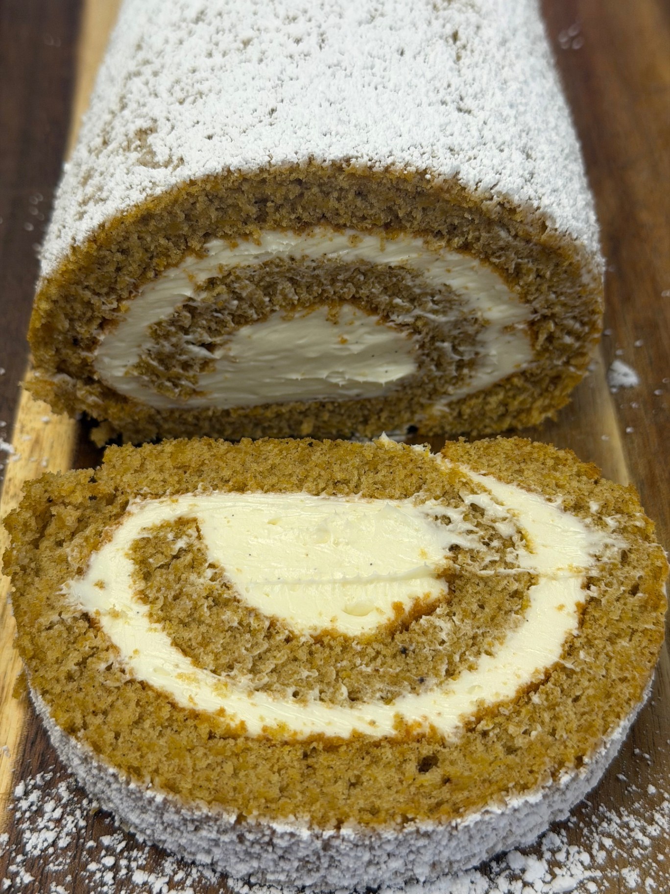 Famous Pumpkin Roll with Cream Cheese Filling — 10