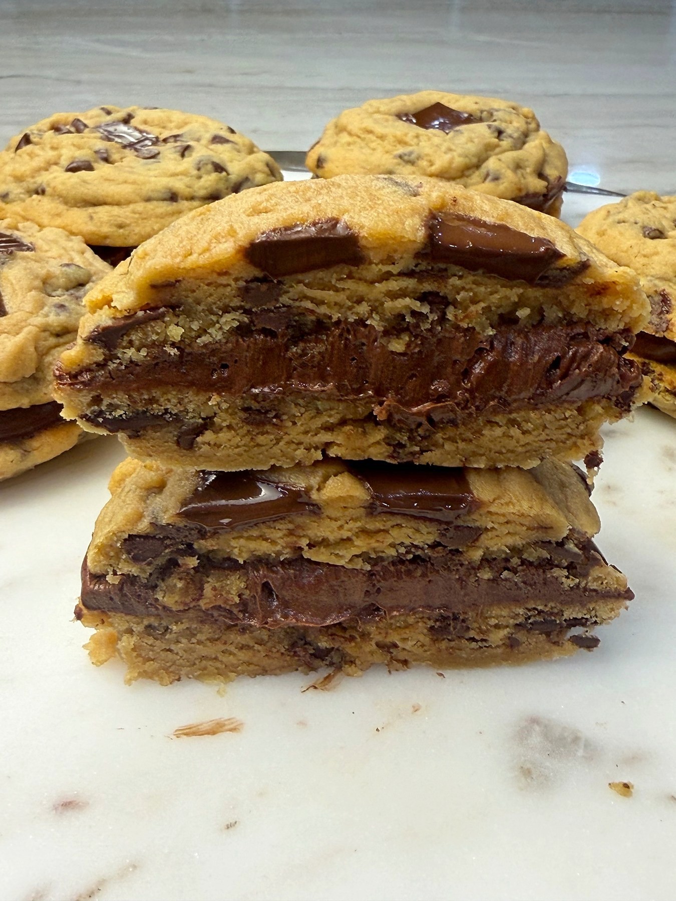 Thick Bakery Chocolate Chip Cookie Sandwiches