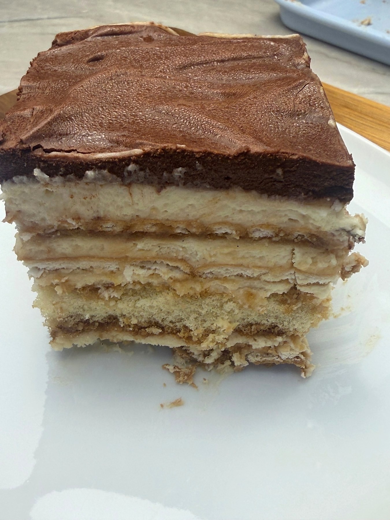 No-Bake Coffee Biscuit Dream Cake — 3