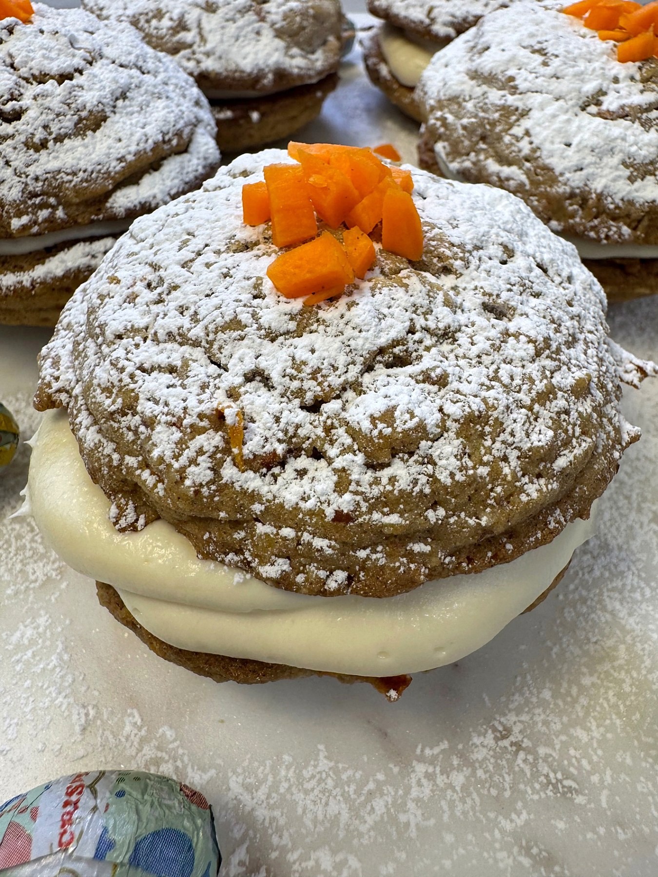 Carrot Cake Cookies with Cream Cheese Frosting — 2