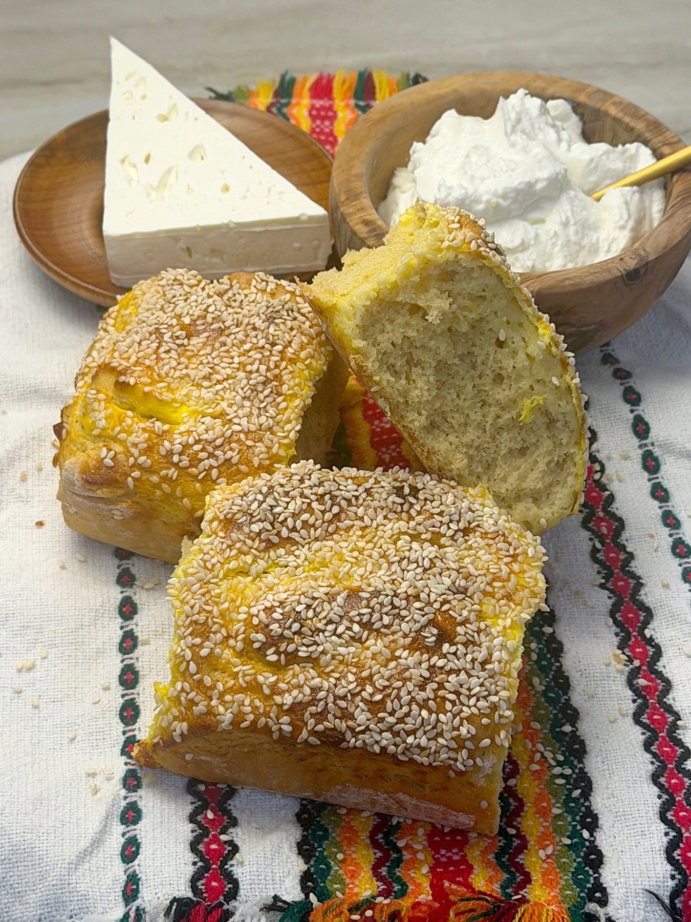 Bulgarian Einkorn Pull-Apart Bread