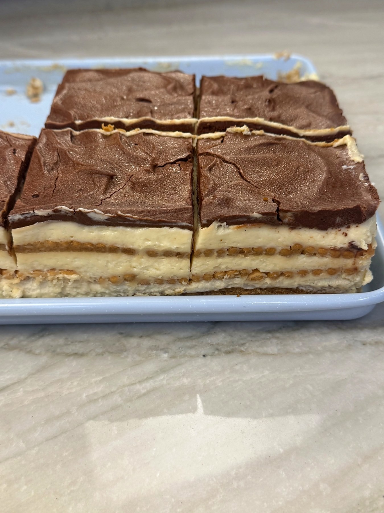No-Bake Coffee Biscuit Dream Cake