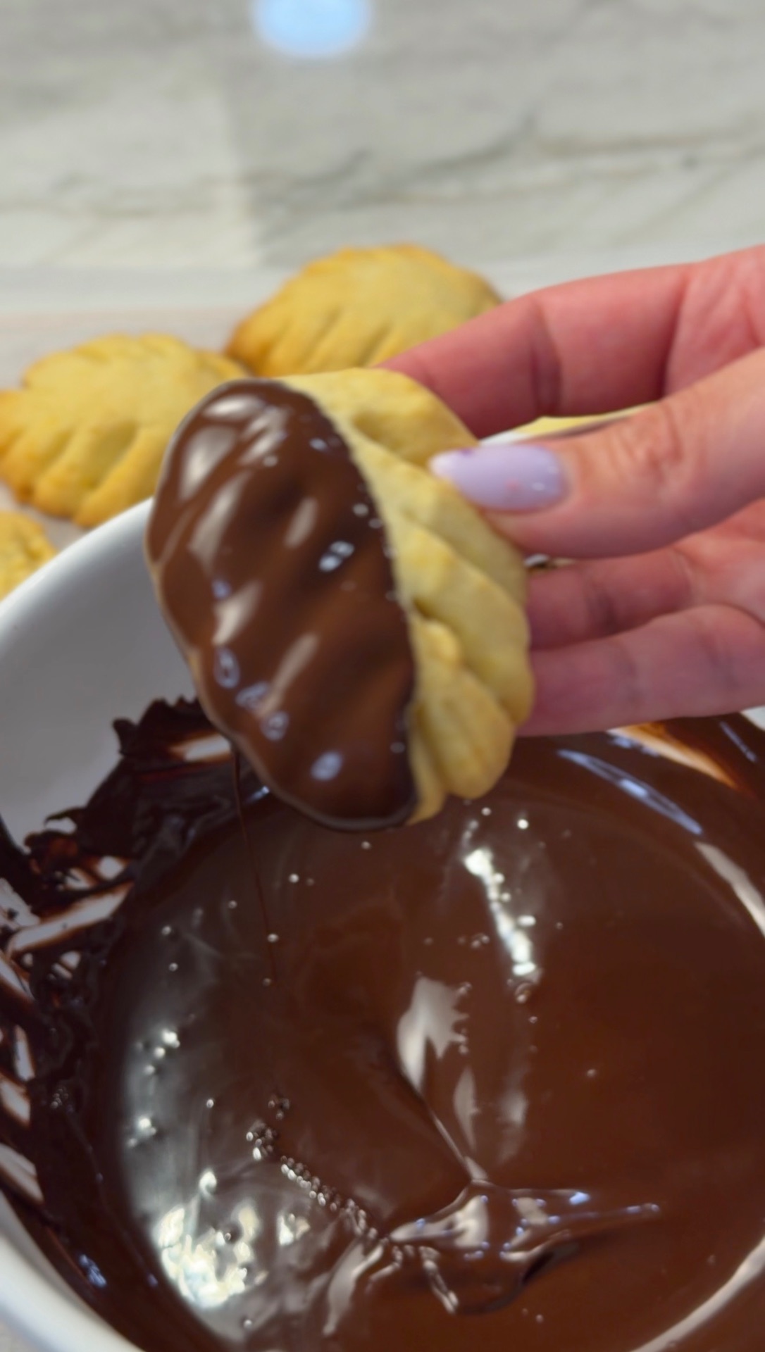 Chocolate-Dipped Childhood Butter Cookies — 4