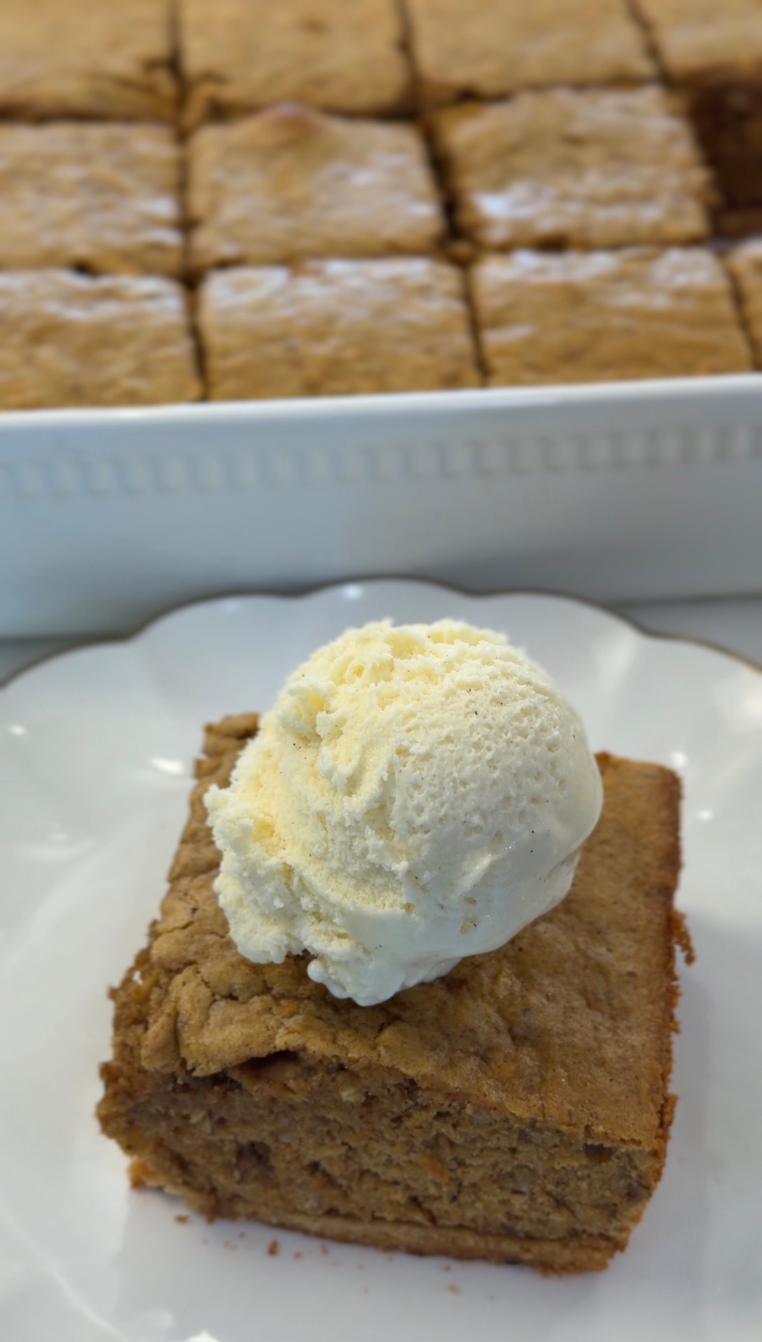 Apple Walnut Cinnamon Cake with a Buttery Tea Biscuit Base — 18