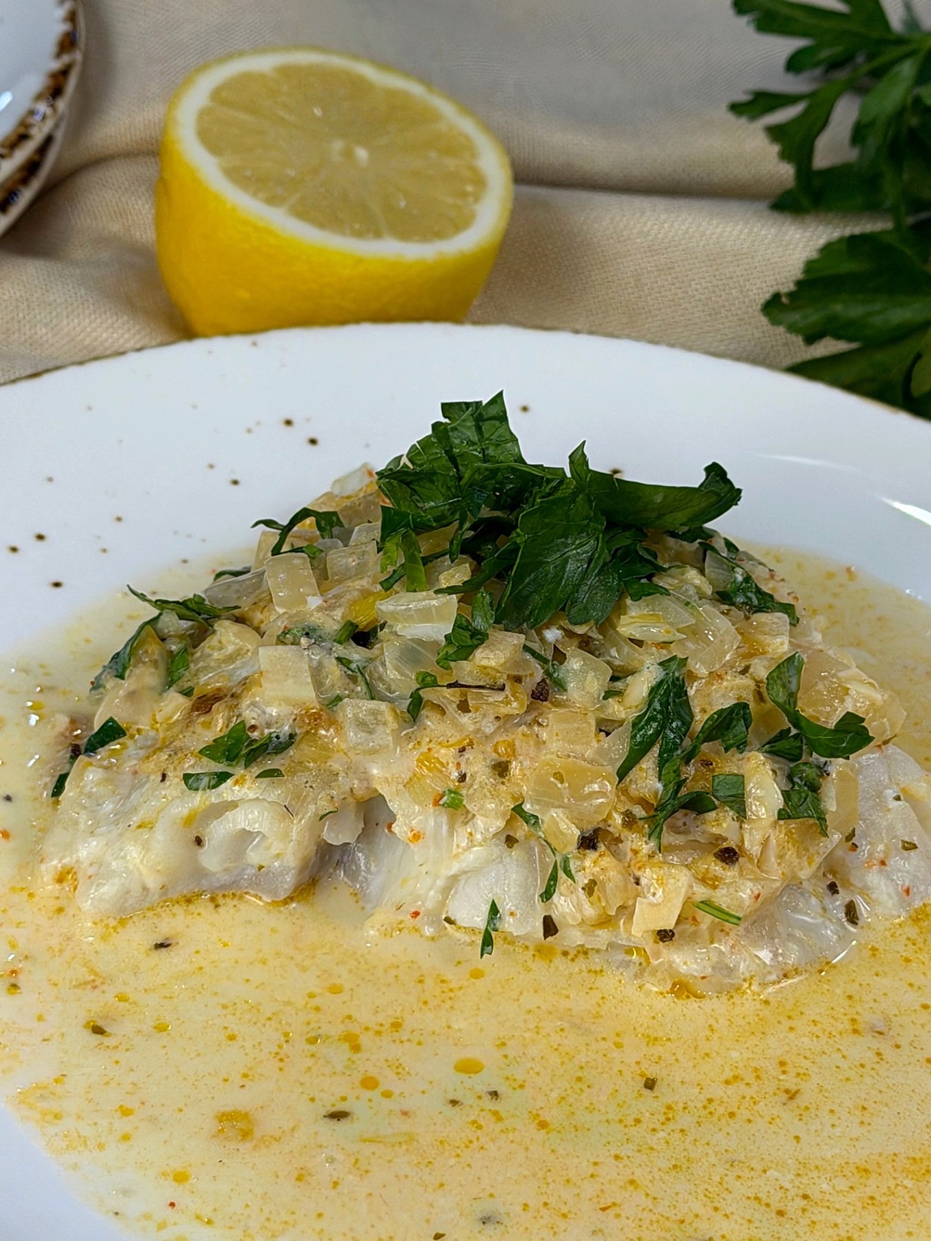 Baked Cod in Coconut Lemon Cream Sauce — 4