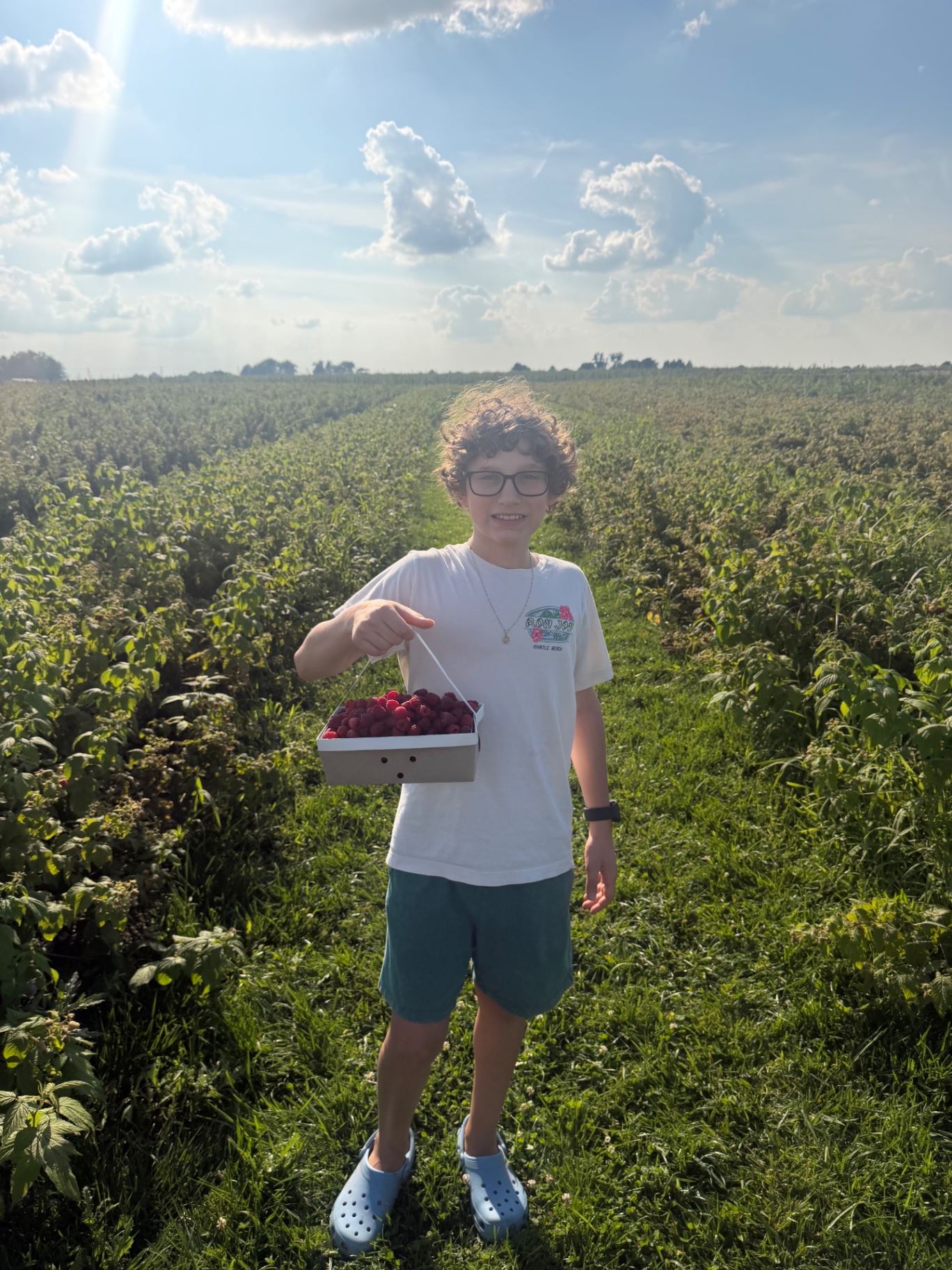 Raspberry Picking With My Son (And the Cookies That Came After)