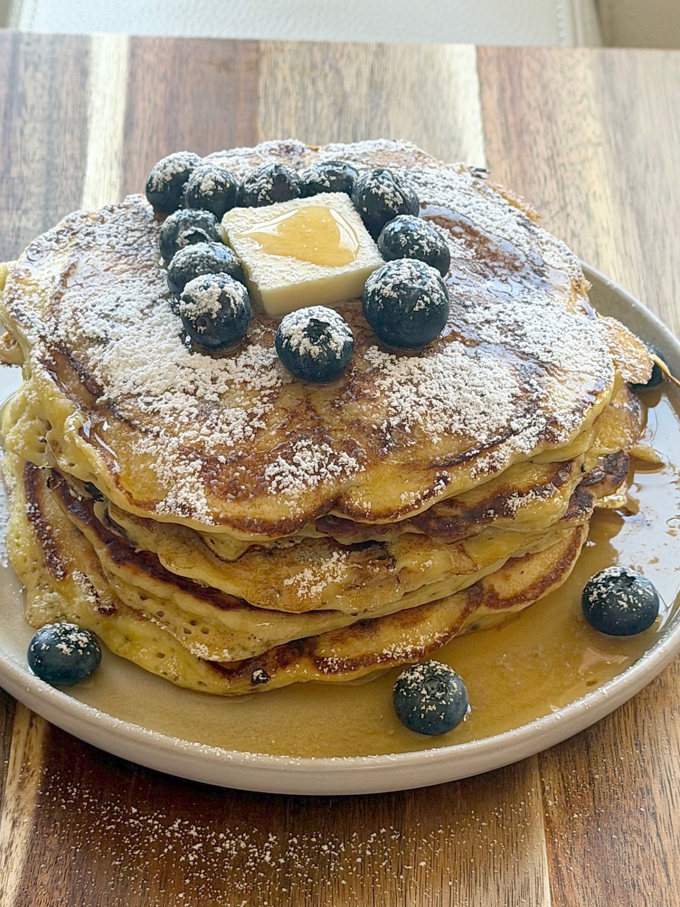 Lemon Ricotta Chocolate Chip Pancakes