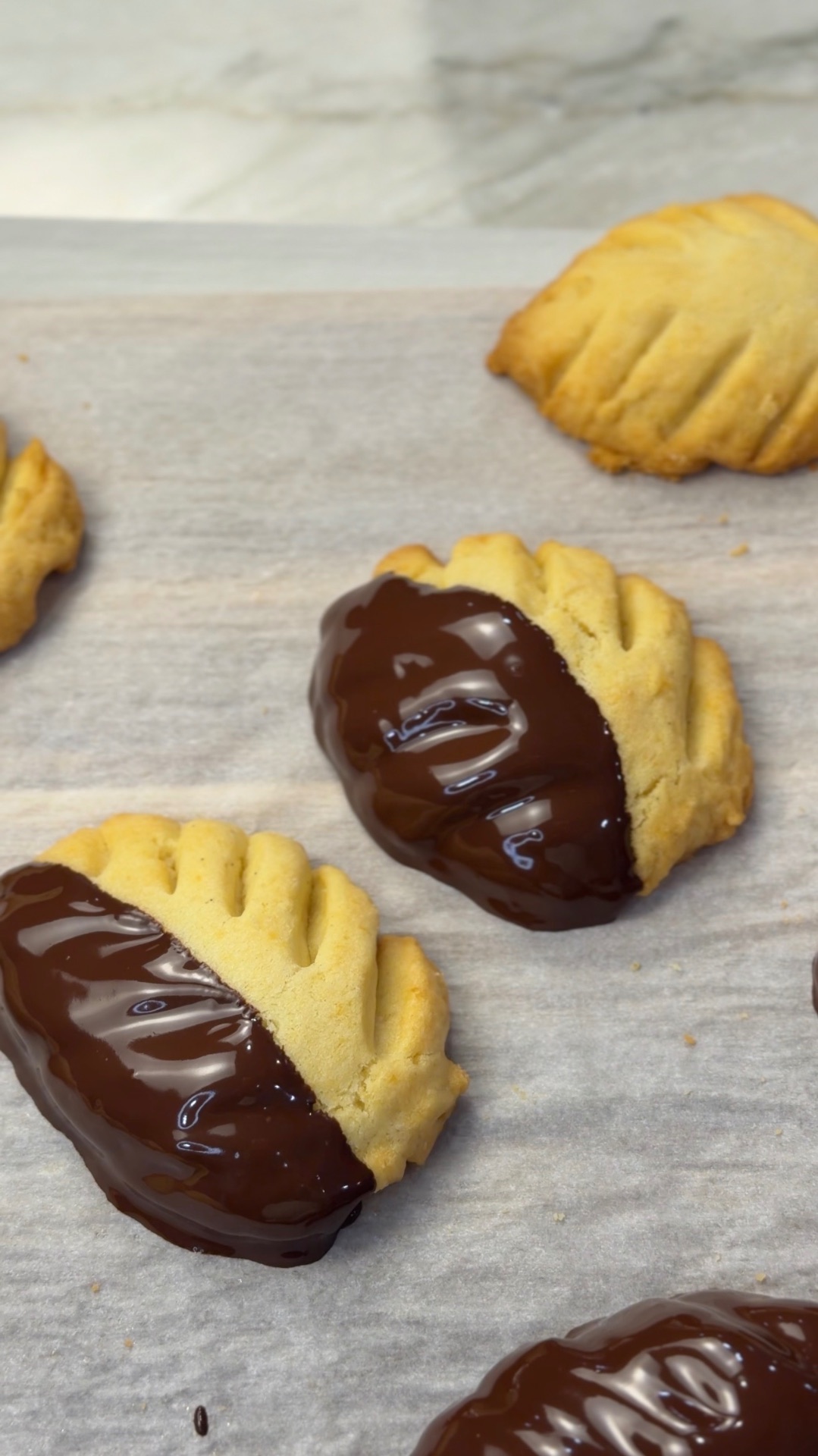 Chocolate-Dipped Childhood Butter Cookies — 7