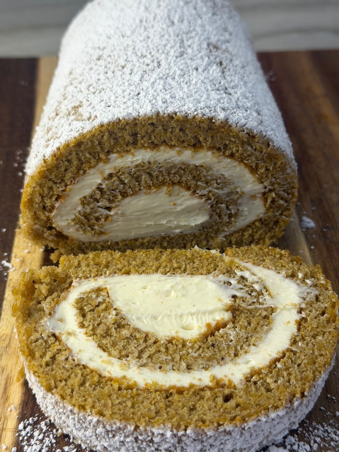 Famous Pumpkin Roll with Cream Cheese Filling — 9