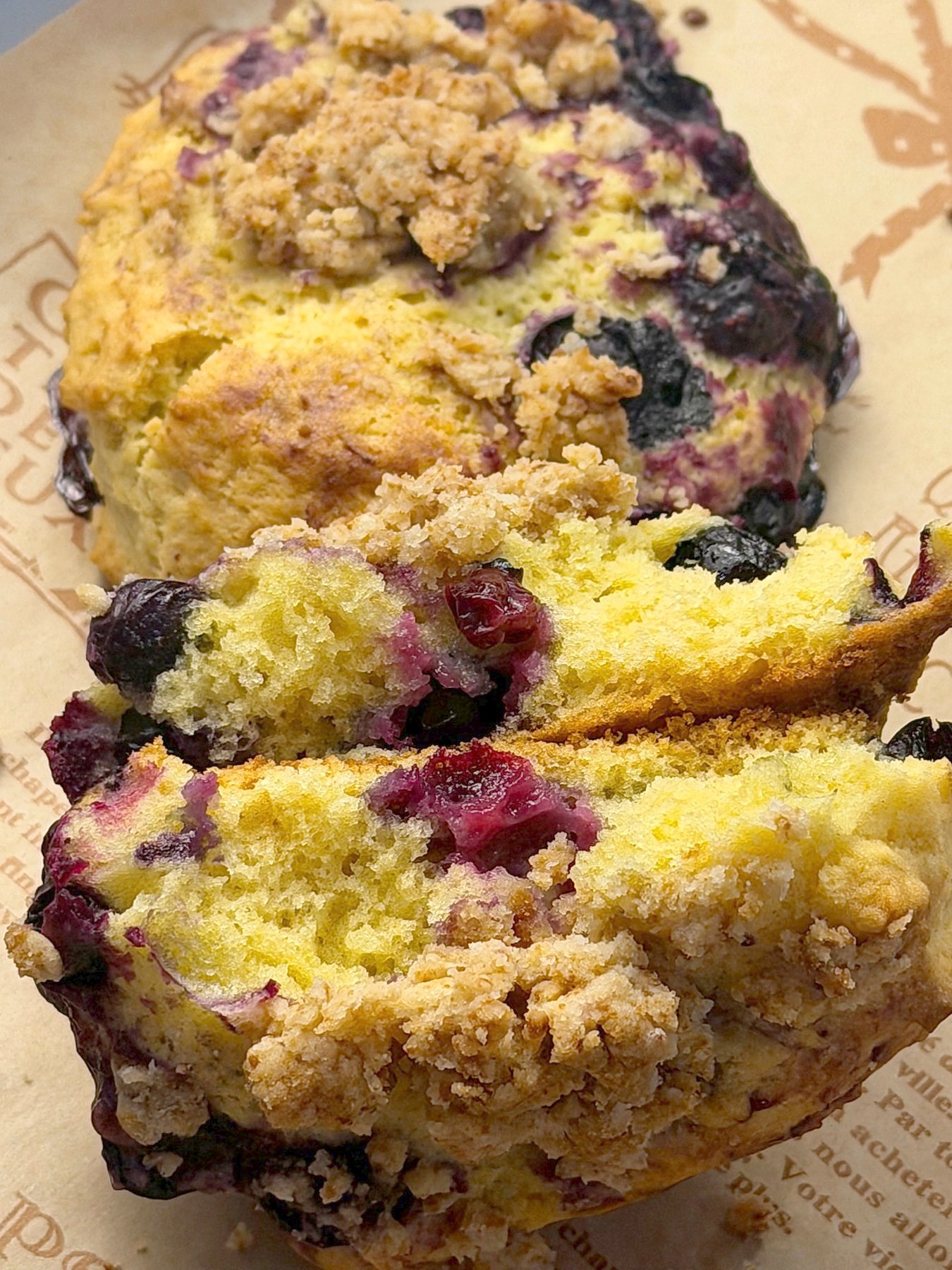 Blueberry Crumble Cookie Muffins — 2