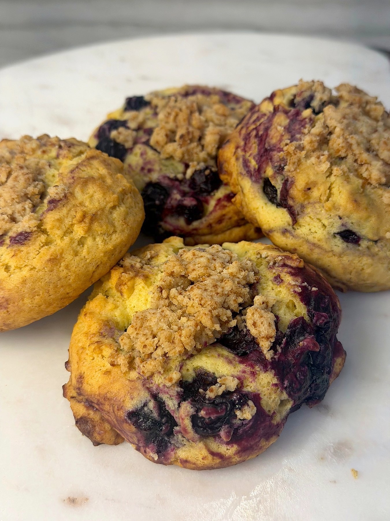 Blueberry Crumble Cookie Muffins — 4