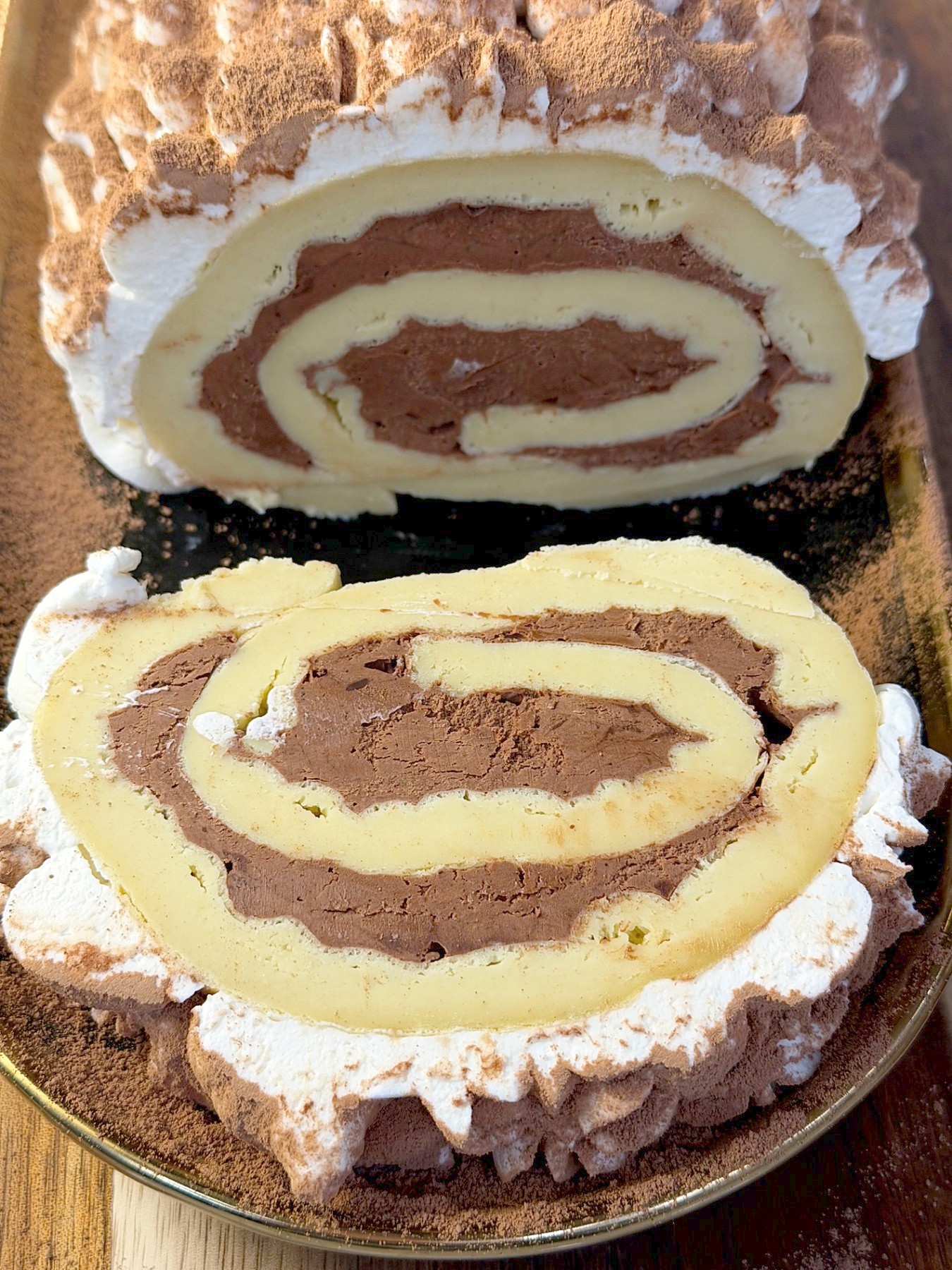 Chocolate Waffle Butter Roll Cake — 2