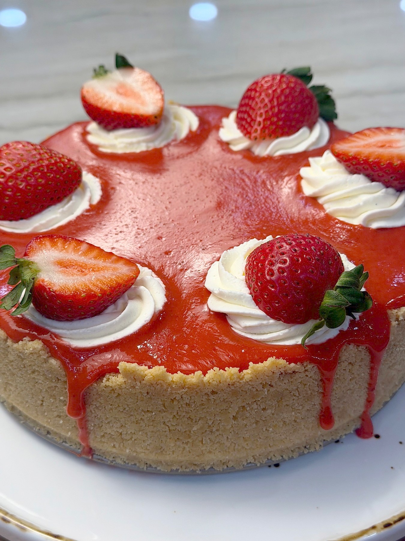 No-Bake Strawberry Cheesecake