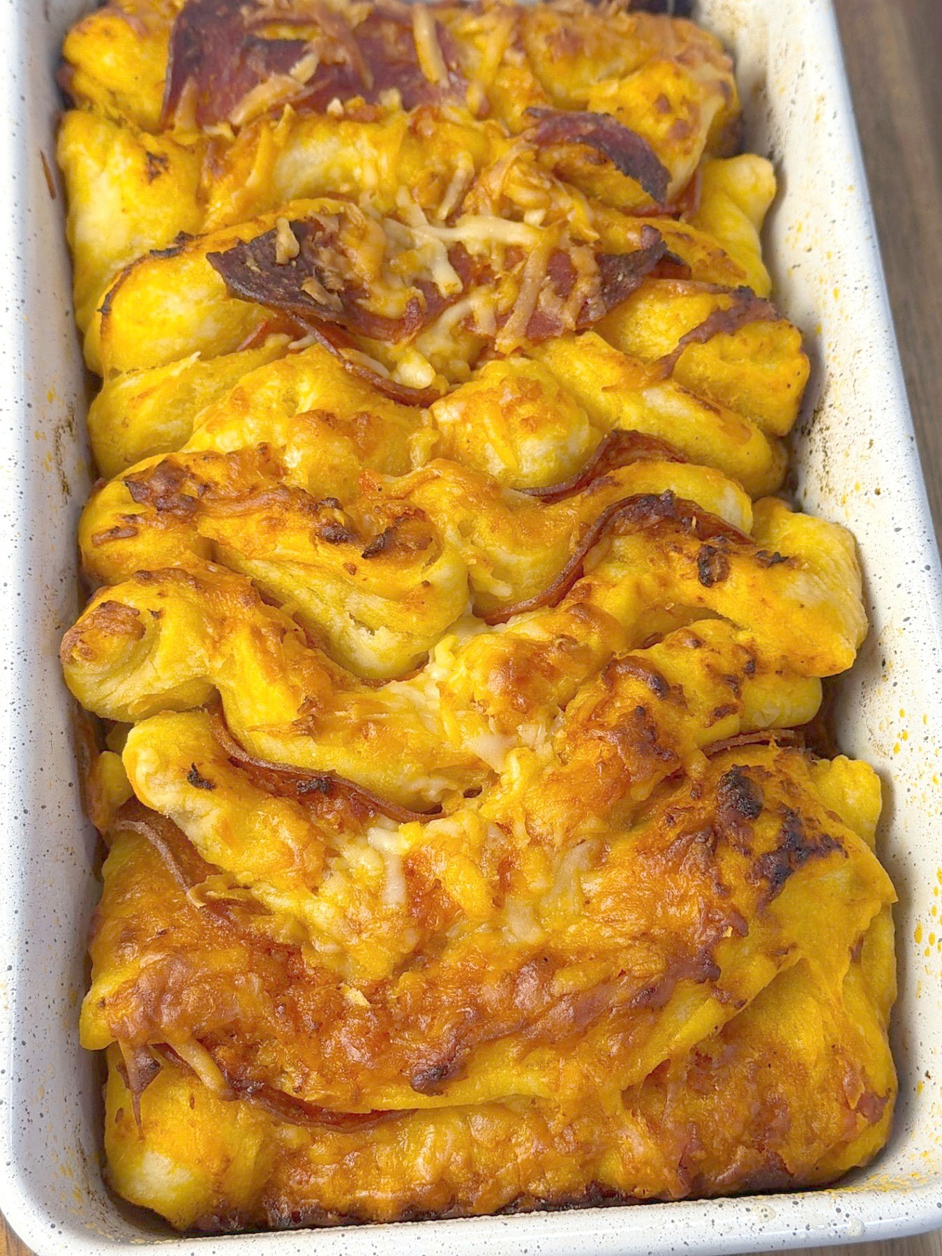 Pull-Apart Pepperoni Pizza Loaf
