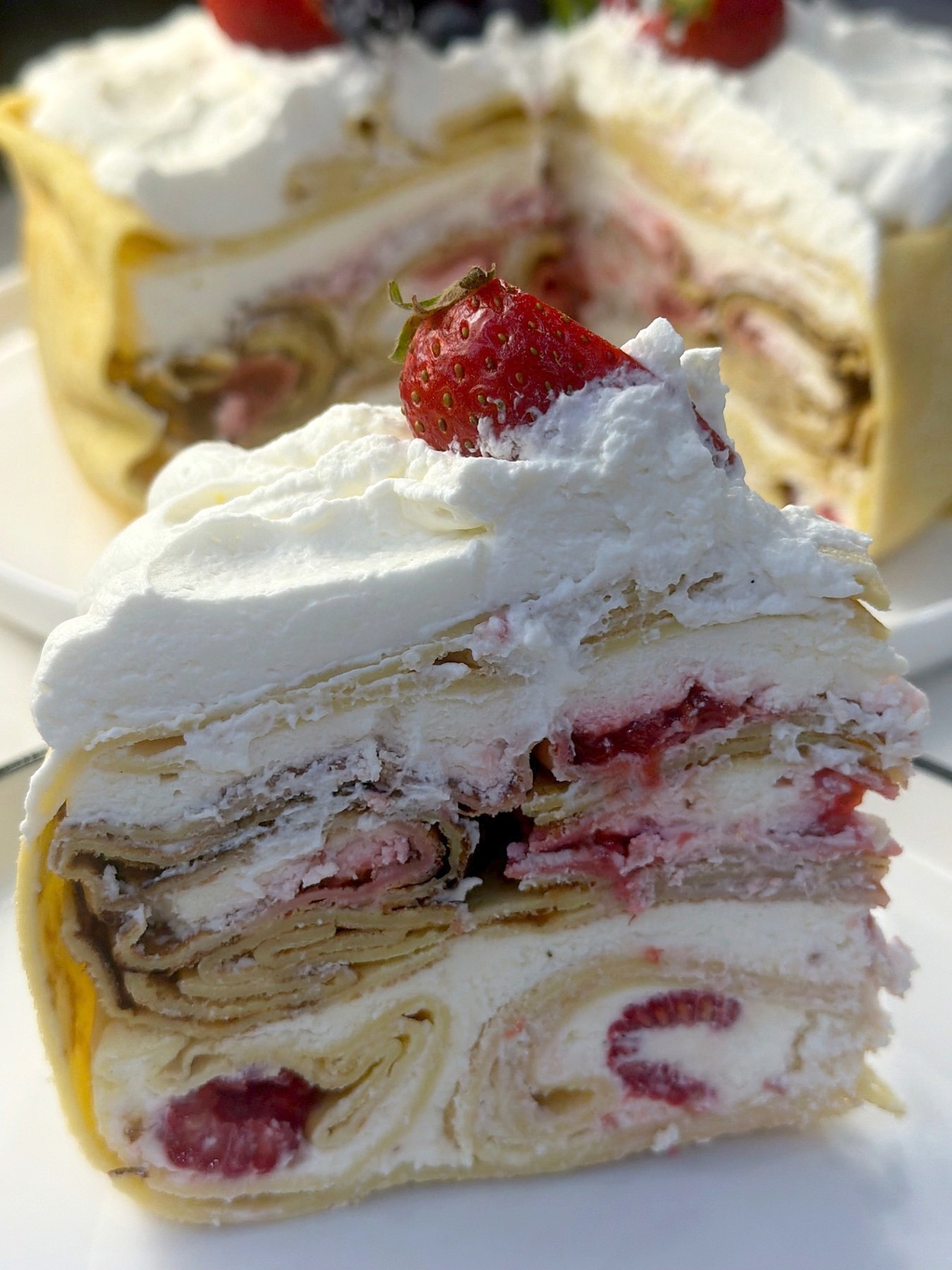 Raspberry Crepe Cake — 2