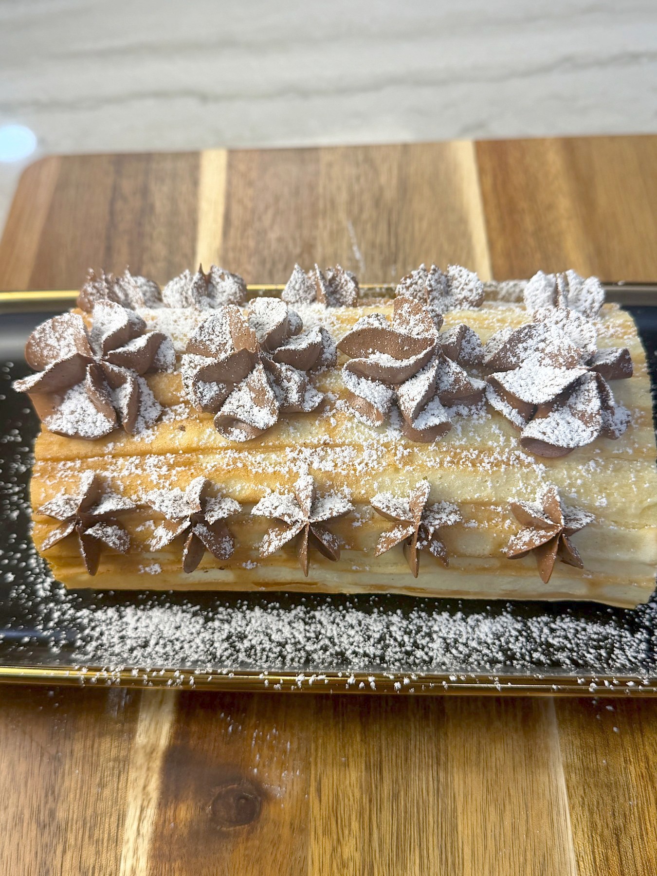 Strawberries & Cream Waffle Roll — 4