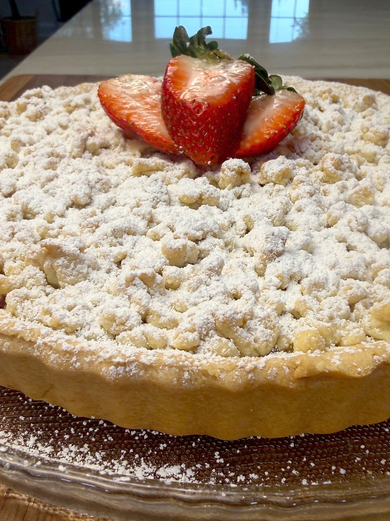 Strawberry Jam Crumble Tart — 3