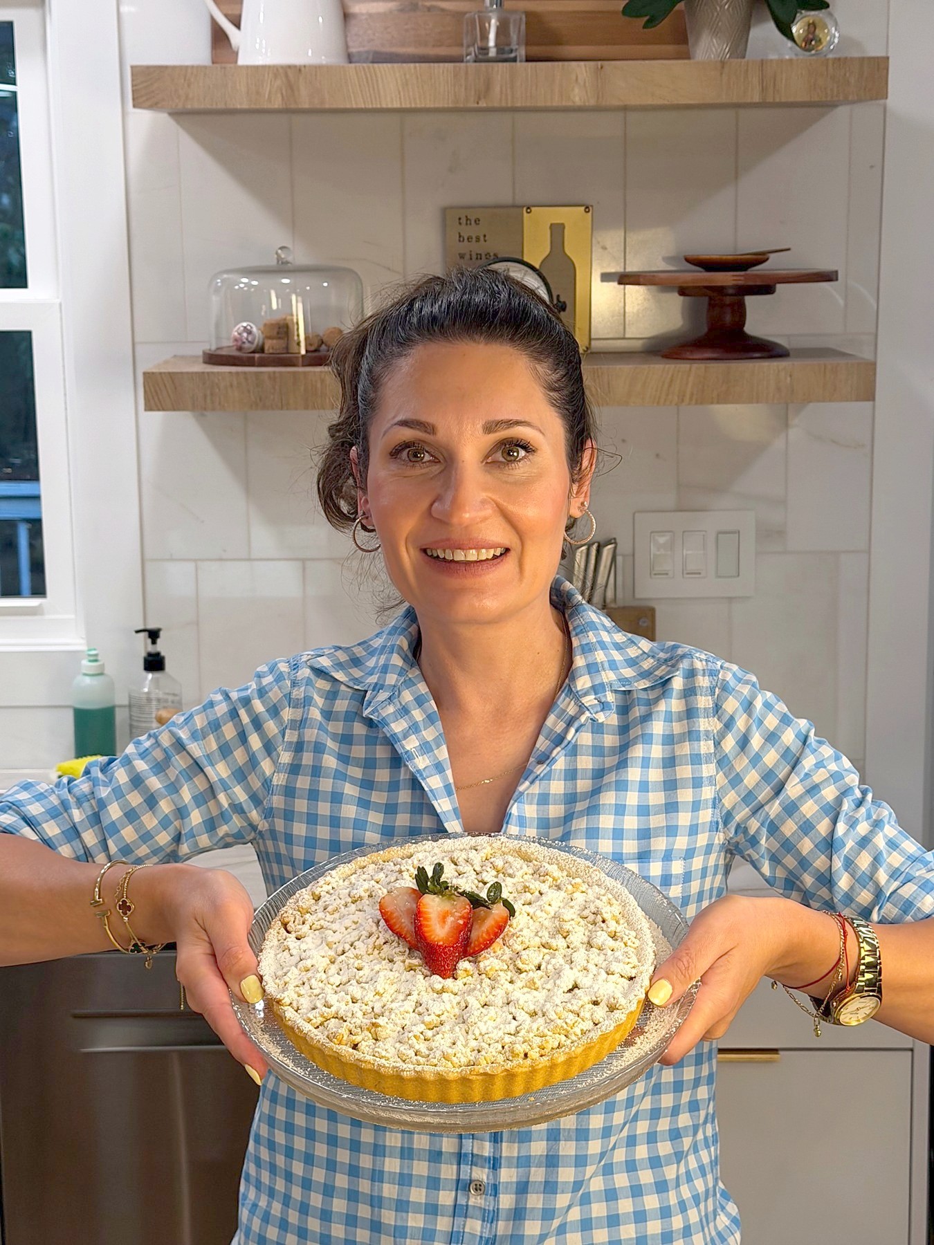 Strawberry Jam Crumble Tart — 4